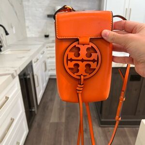 Tory Burch small cross body bag burnt orange